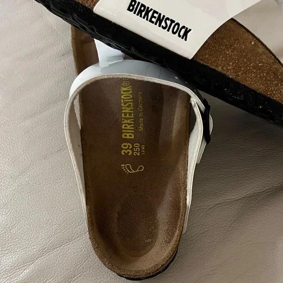 Birkenstock White and Brown Sandals - Picture 4 of 8